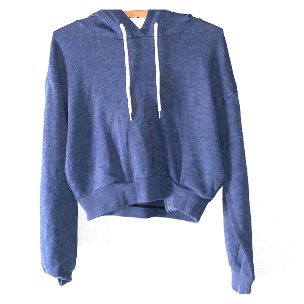 Cropped Blue Hoodie